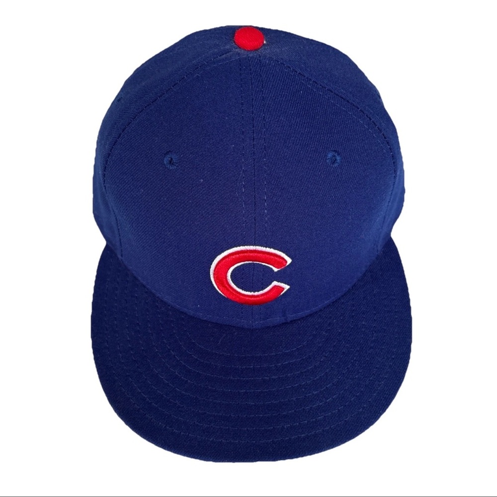 Chicago Cubs New Era Cap Authentic On Field Collection Fitted 7 1/2 59Fifty Blue